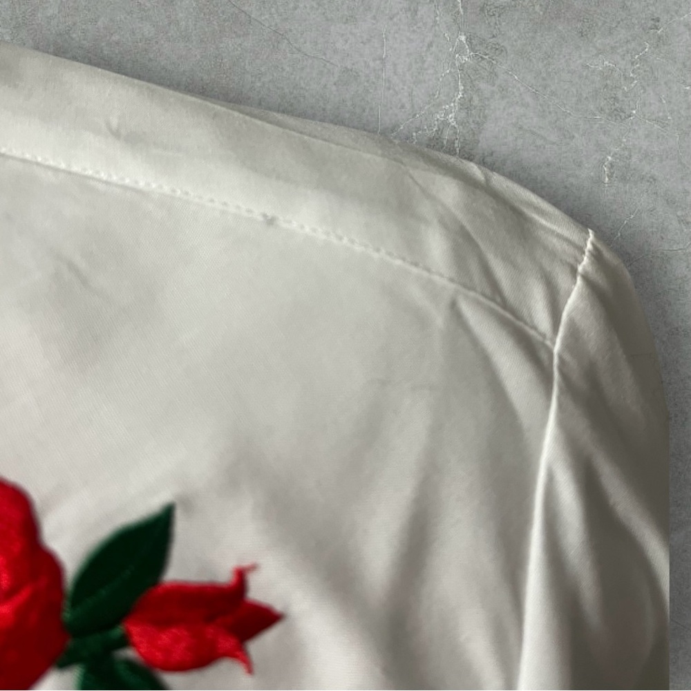 Red Rose Western Button Up - Picture 8 of 8
